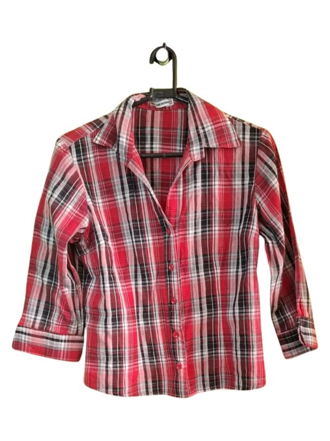 Camisa xadrez vermelha