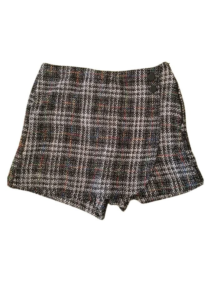 Short tweed xadrez