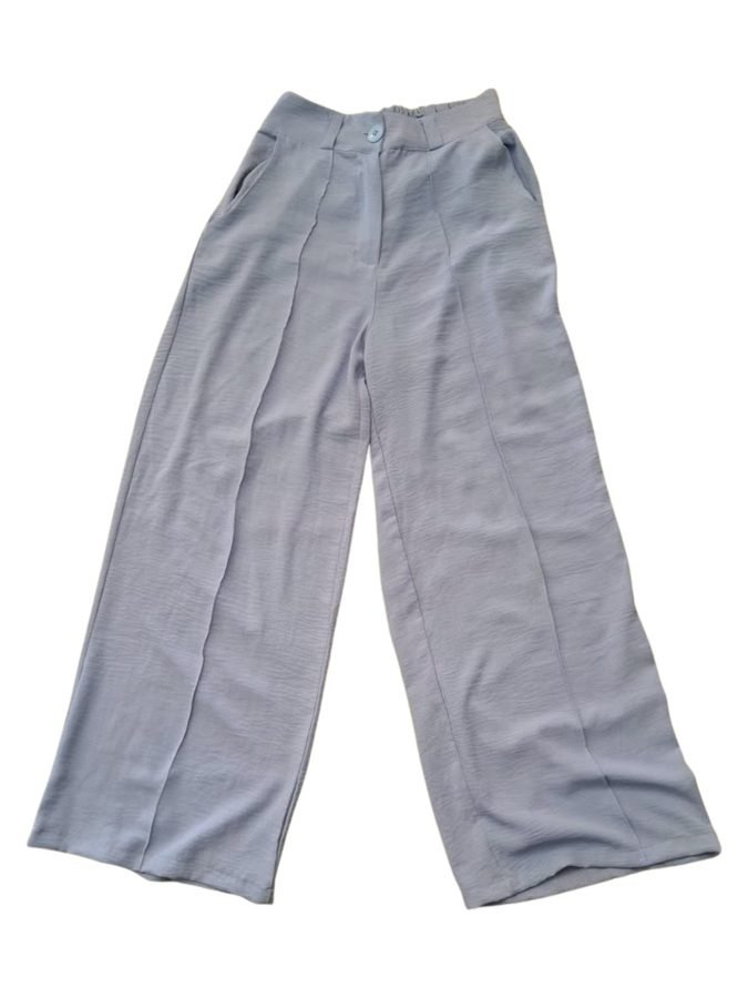 Calça pantalona cinza